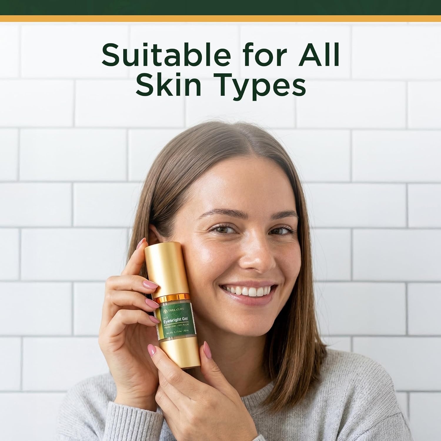 image:imageAntiAging Eye Treatment Gel Cream to Hydrate Dark Circles and Reduce Puffiness Bags and Wrinkles Luxe Eyebright Gel with Amino AcidsLuxe Eyebright Gel with Amino Acids