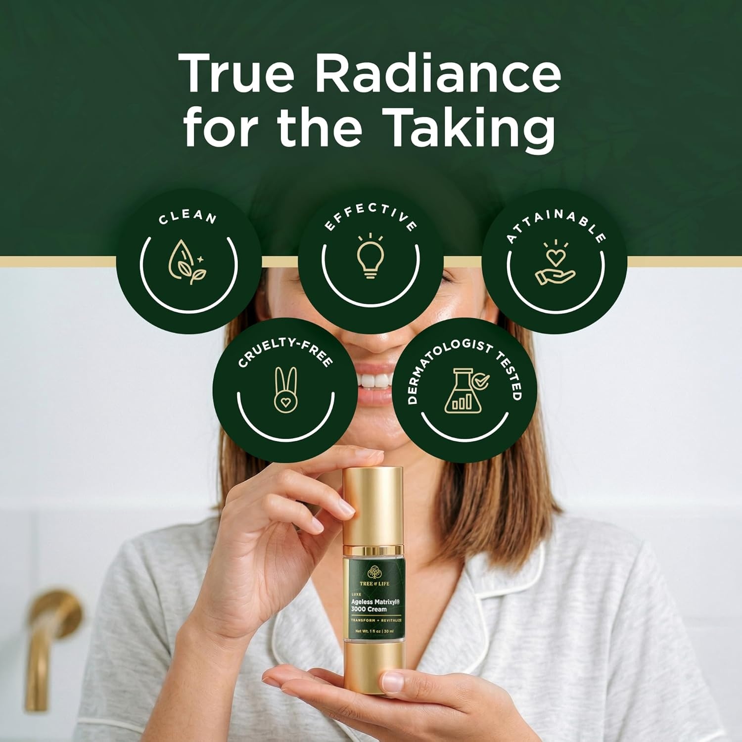 image:imageMoisturizer Face Cream DermatologistTested Ultra Hydrating AntiAging Cream Reduces Dark Spots amp Fine Lines Brightens for Firmer Smoother Skin NonGreasy 4 Fl OzMatrixyl 3000