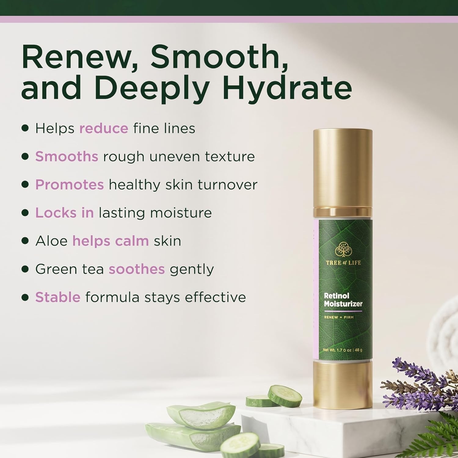 image:imageMoisturizer Face Cream DermatologistTested Ultra Hydrating AntiAging Cream Reduces Dark Spots amp Fine Lines Brightens for Firmer Smoother Skin NonGreasy 4 Fl OzRetinol
