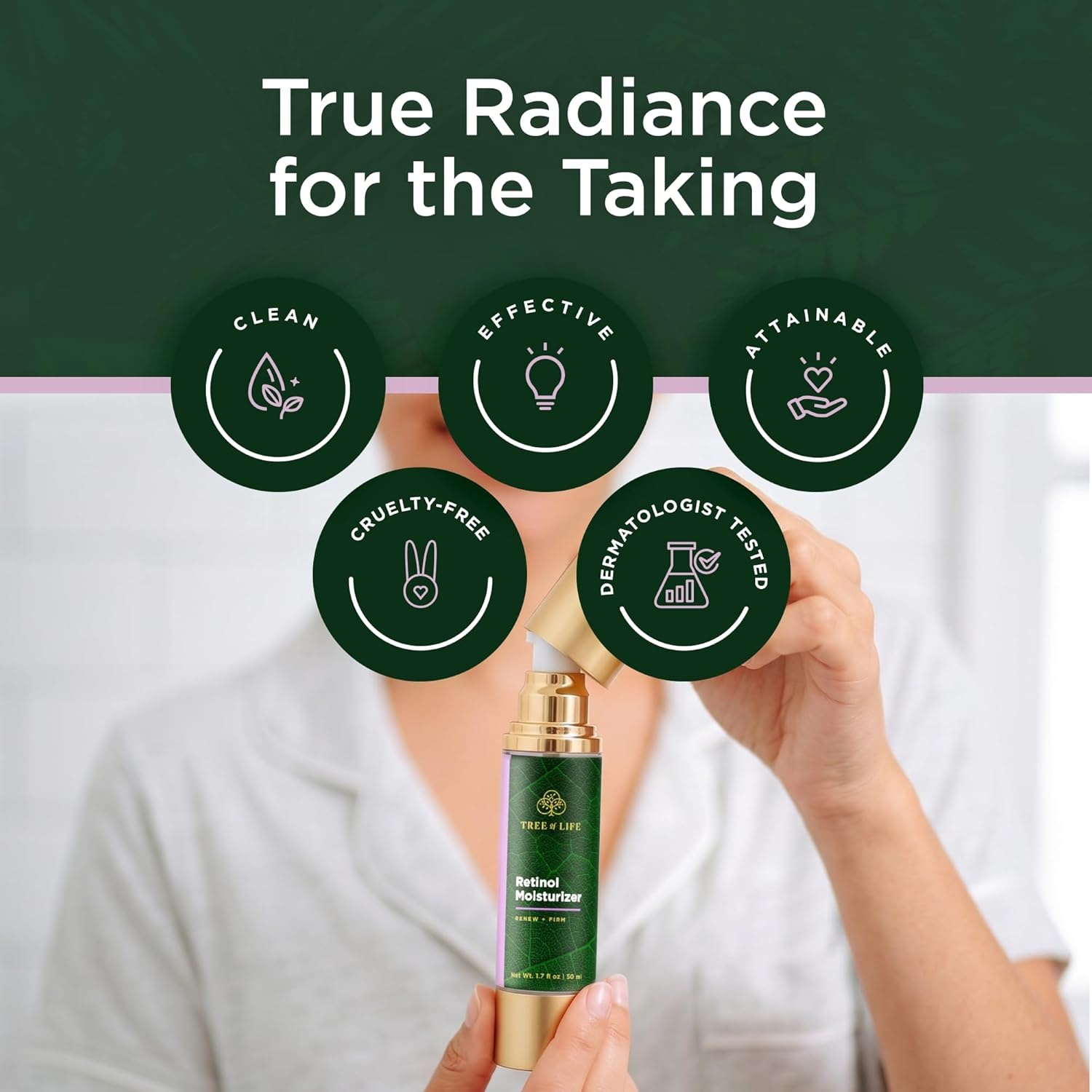 image:imageMoisturizer Face Cream DermatologistTested Ultra Hydrating AntiAging Cream Reduces Dark Spots amp Fine Lines Brightens for Firmer Smoother Skin NonGreasy 4 Fl OzRetinol
