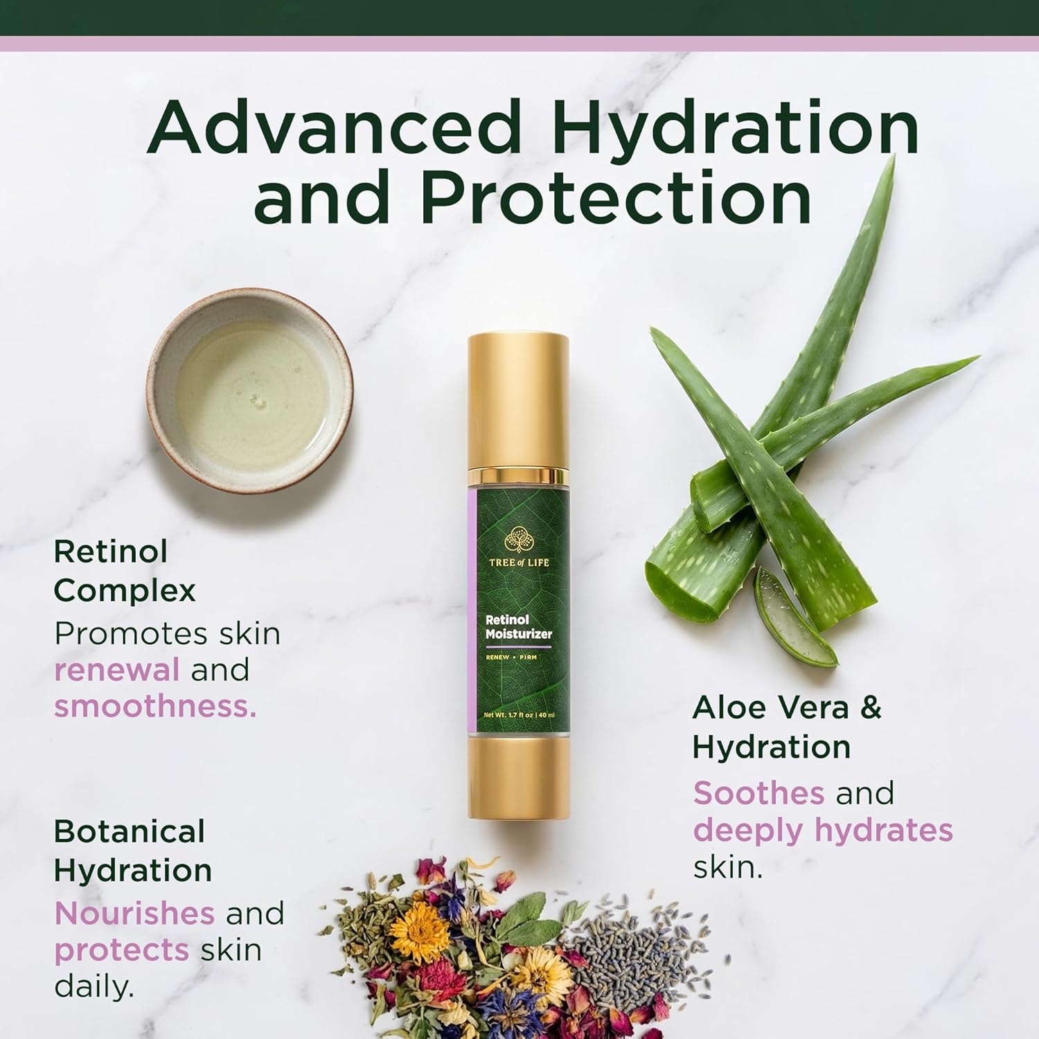 image:imageMoisturizer Face Cream DermatologistTested Ultra Hydrating AntiAging Cream Reduces Dark Spots amp Fine Lines Brightens for Firmer Smoother Skin NonGreasy 4 Fl OzRetinol