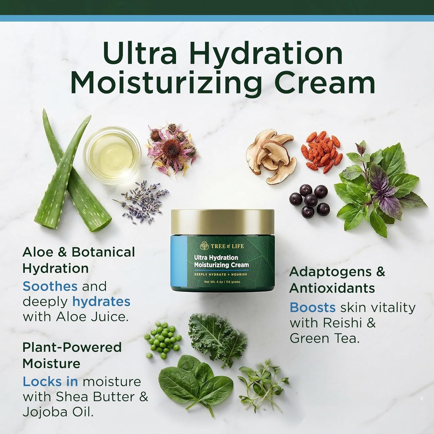 image:imageMoisturizer Face Cream DermatologistTested Ultra Hydrating AntiAging Cream Reduces Dark Spots amp Fine Lines Brightens for Firmer Smoother Skin NonGreasy 4 Fl OzUltra Hydration
