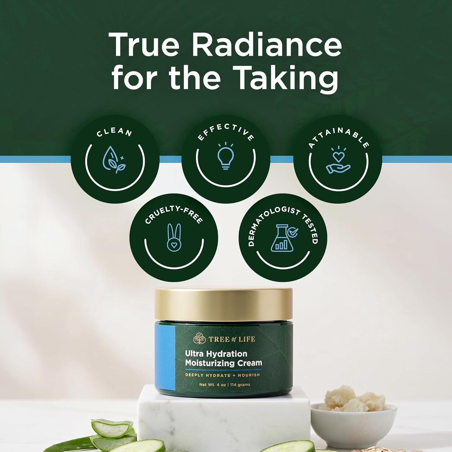 image:imageMoisturizer Face Cream DermatologistTested Ultra Hydrating AntiAging Cream Reduces Dark Spots amp Fine Lines Brightens for Firmer Smoother Skin NonGreasy 4 Fl OzUltra Hydration