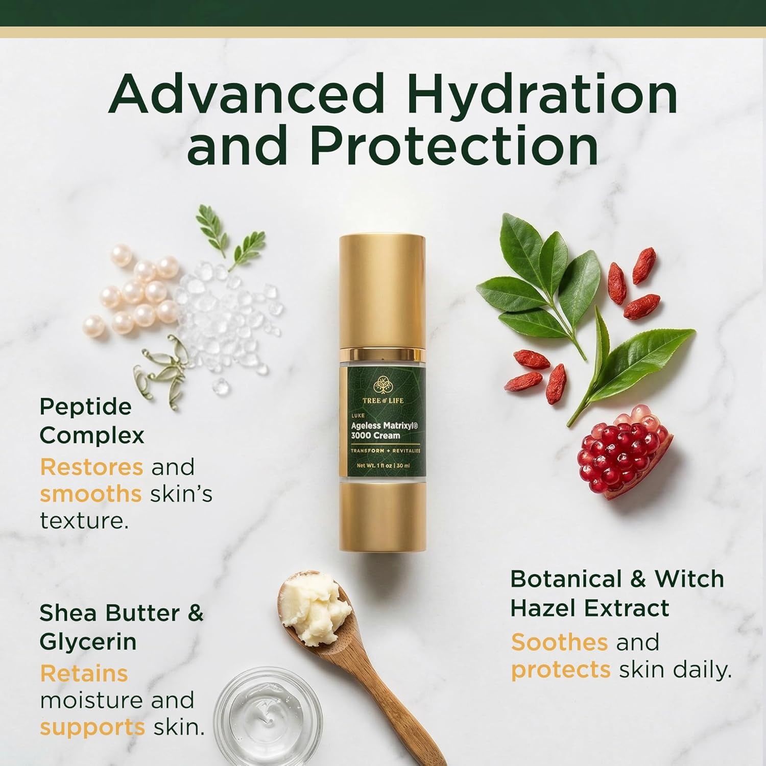 image:imageMoisturizer Face Cream DermatologistTested Ultra Hydrating AntiAging Cream Reduces Dark Spots amp Fine Lines Brightens for Firmer Smoother Skin NonGreasy 4 Fl OzMatrixyl 3000