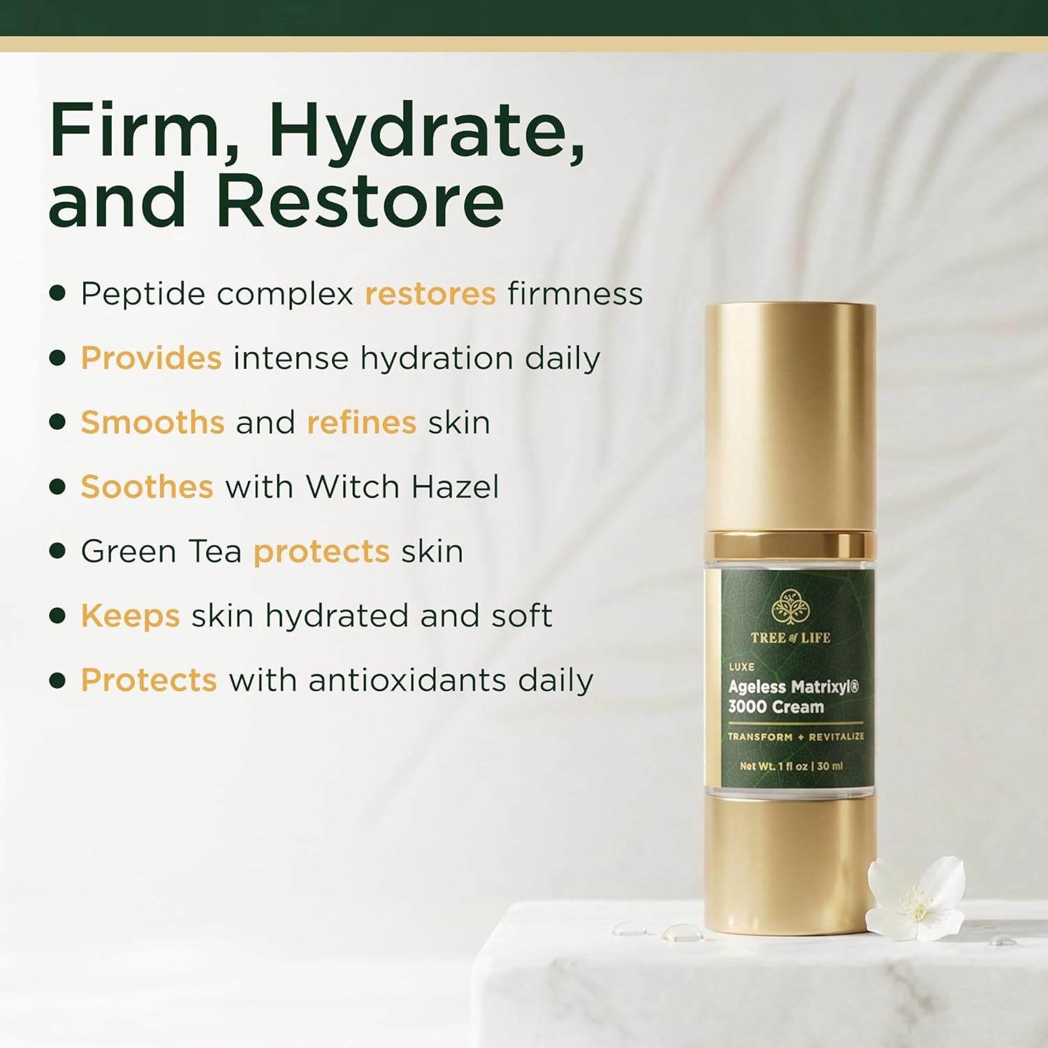 image:imageMoisturizer Face Cream DermatologistTested Ultra Hydrating AntiAging Cream Reduces Dark Spots amp Fine Lines Brightens for Firmer Smoother Skin NonGreasy 4 Fl OzMatrixyl 3000