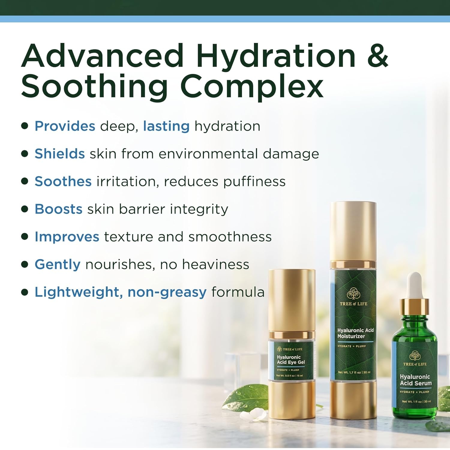 image:imageTree of Life Beauty Ultimate Skin Care Set Brightening Firming Hydrating Moisturizing Brightening Complete Face Care Regimen AntiAging Vitamin C Trio Pro PackTotal Hyaluronic Acid Serum Collection