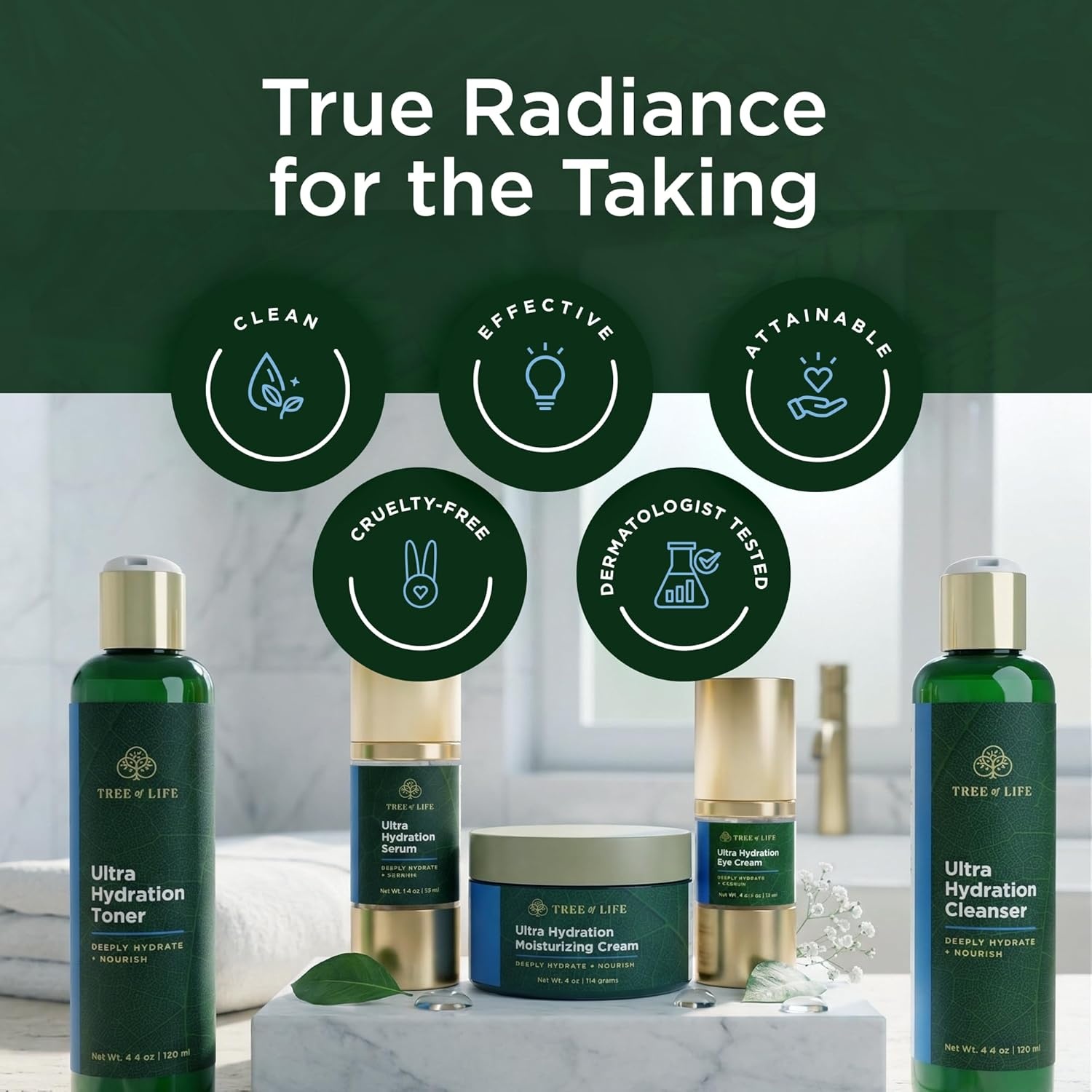 image:imageTree of Life Beauty Ultimate Skin Care Set Brightening Firming Hydrating Moisturizing Brightening Complete Face Care Regimen AntiAging Vitamin C Trio Pro PackUltimate Skin Care Set