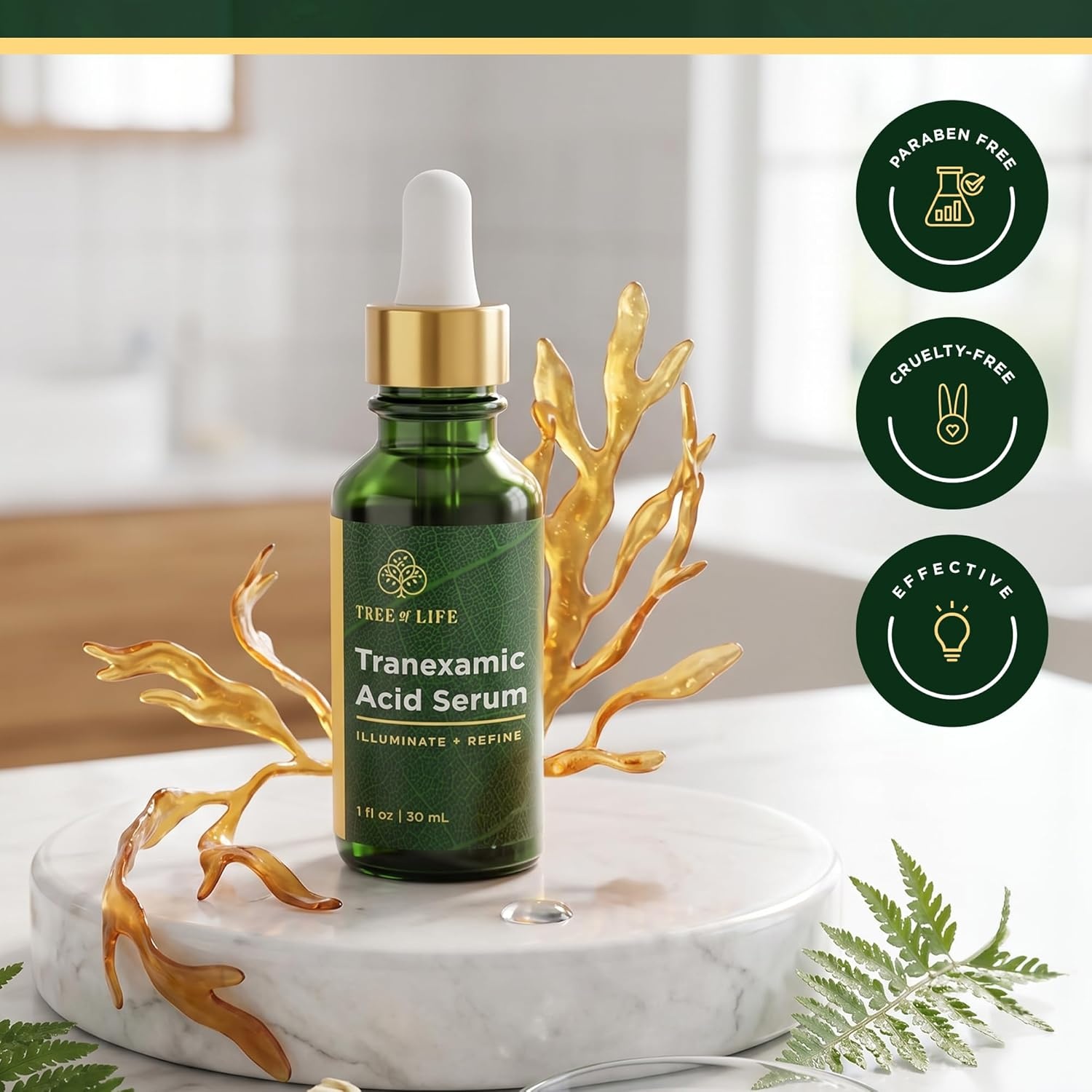 image:imageTree of Life Vitamin C Serum For Face Brightening Face Oil for Dark amp Age Spots For Dry amp Sensitive Skin with Vitamin E for Soft Smooth Glow Dermatologist Tested 1 Fl Oz06 Tranexamic Acid