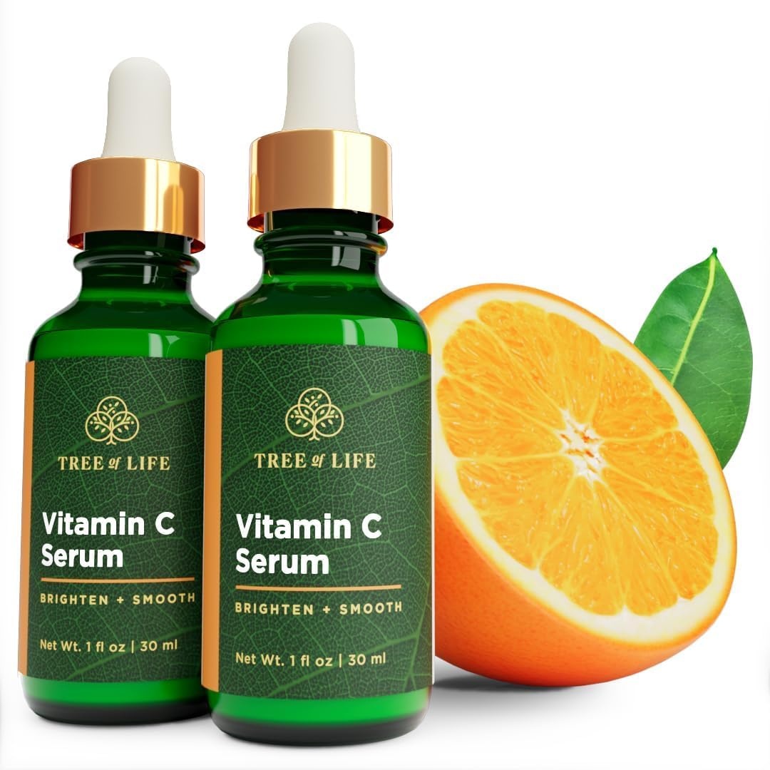 image:imageTree of Life Vitamin C Serum For Face Brightening Face Oil for Dark amp Age Spots For Dry amp Sensitive Skin with Vitamin E for Soft Smooth Glow Dermatologist Tested 1 Fl Oz01 Vitamin C