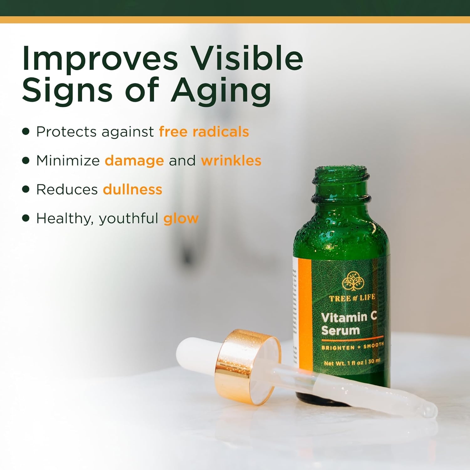 image:imageTree of Life Vitamin C Serum For Face Brightening Face Oil for Dark amp Age Spots For Dry amp Sensitive Skin with Vitamin E for Soft Smooth Glow Dermatologist Tested 1 Fl Oz07 Serum Set