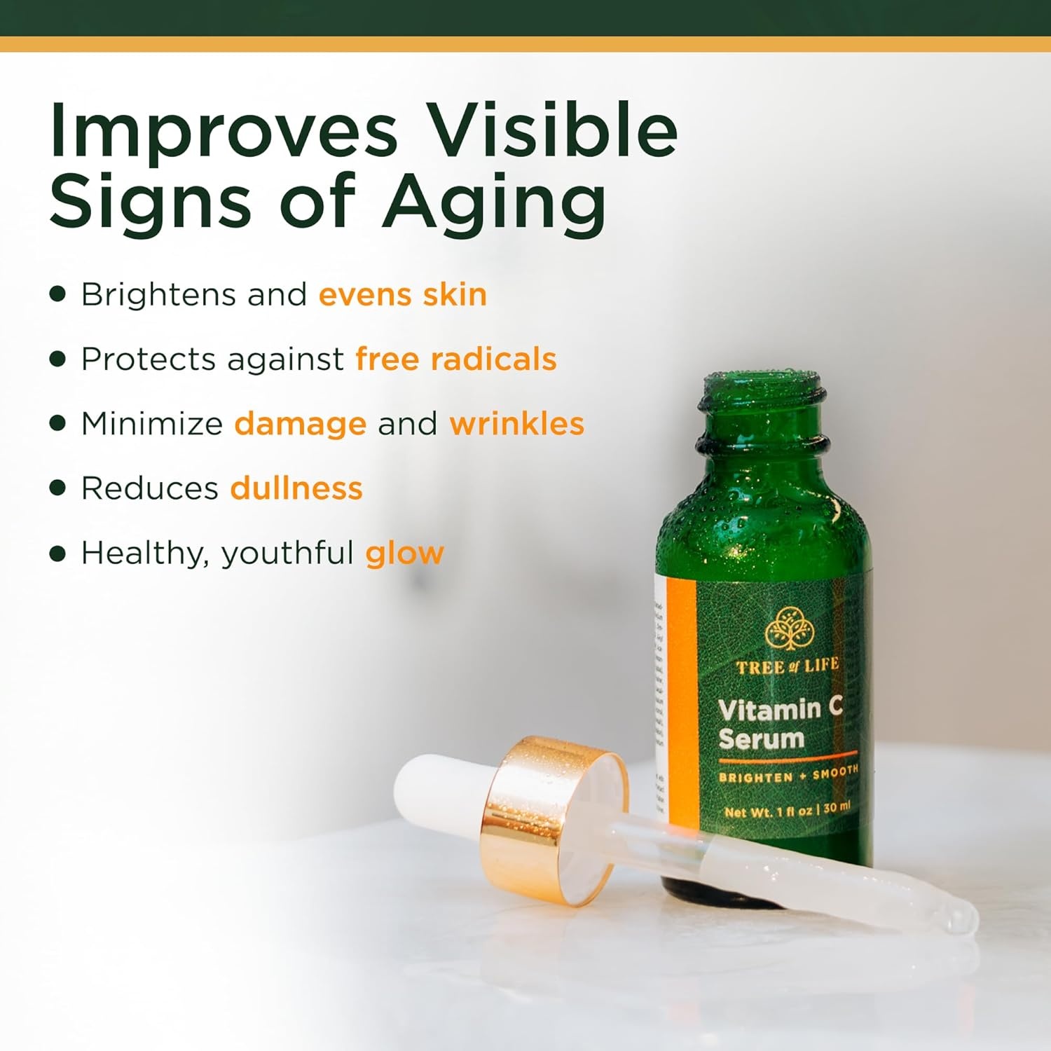 image:imageTree of Life Vitamin C Serum For Face Brightening Face Oil for Dark amp Age Spots For Dry amp Sensitive Skin with Vitamin E for Soft Smooth Glow Dermatologist Tested 1 Fl Oz07 Serum Set