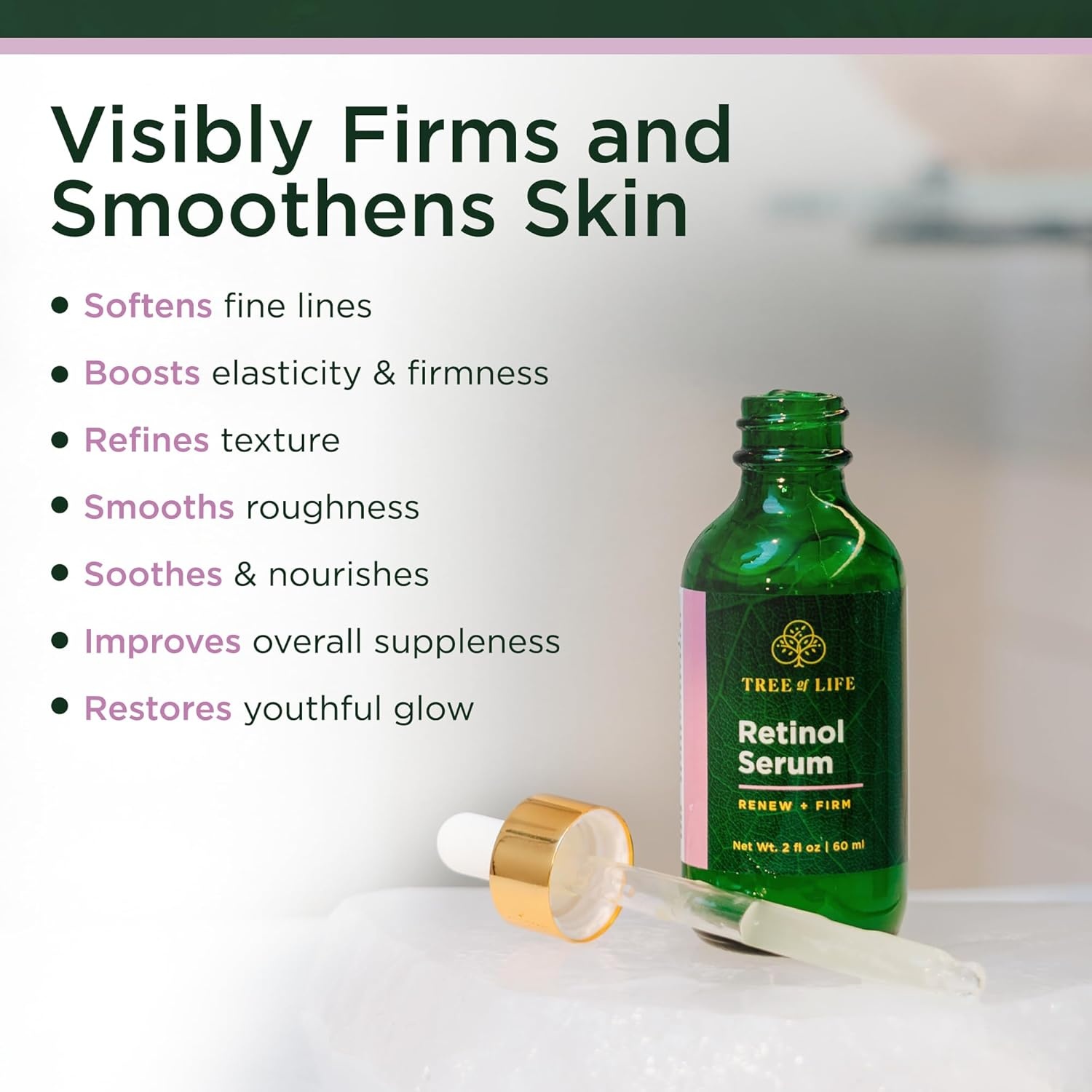 image:imageTree of Life Vitamin C Serum For Face Brightening Face Oil for Dark amp Age Spots For Dry amp Sensitive Skin with Vitamin E for Soft Smooth Glow Dermatologist Tested 1 Fl Oz03 Retinol Serum