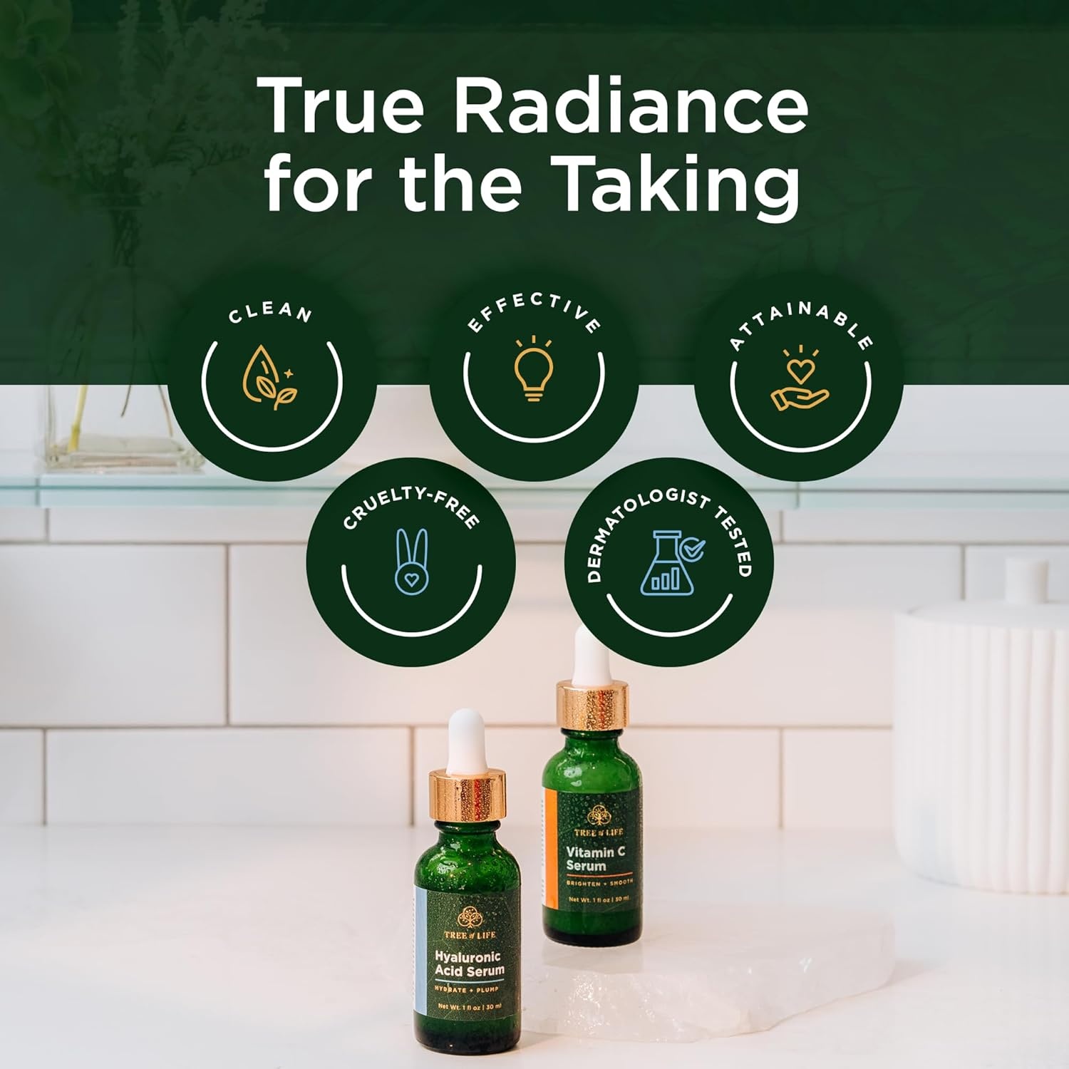 image:imageTree of Life Vitamin C Serum For Face Brightening Face Oil for Dark amp Age Spots For Dry amp Sensitive Skin with Vitamin E for Soft Smooth Glow Dermatologist Tested 1 Fl Oz07 Serum Set