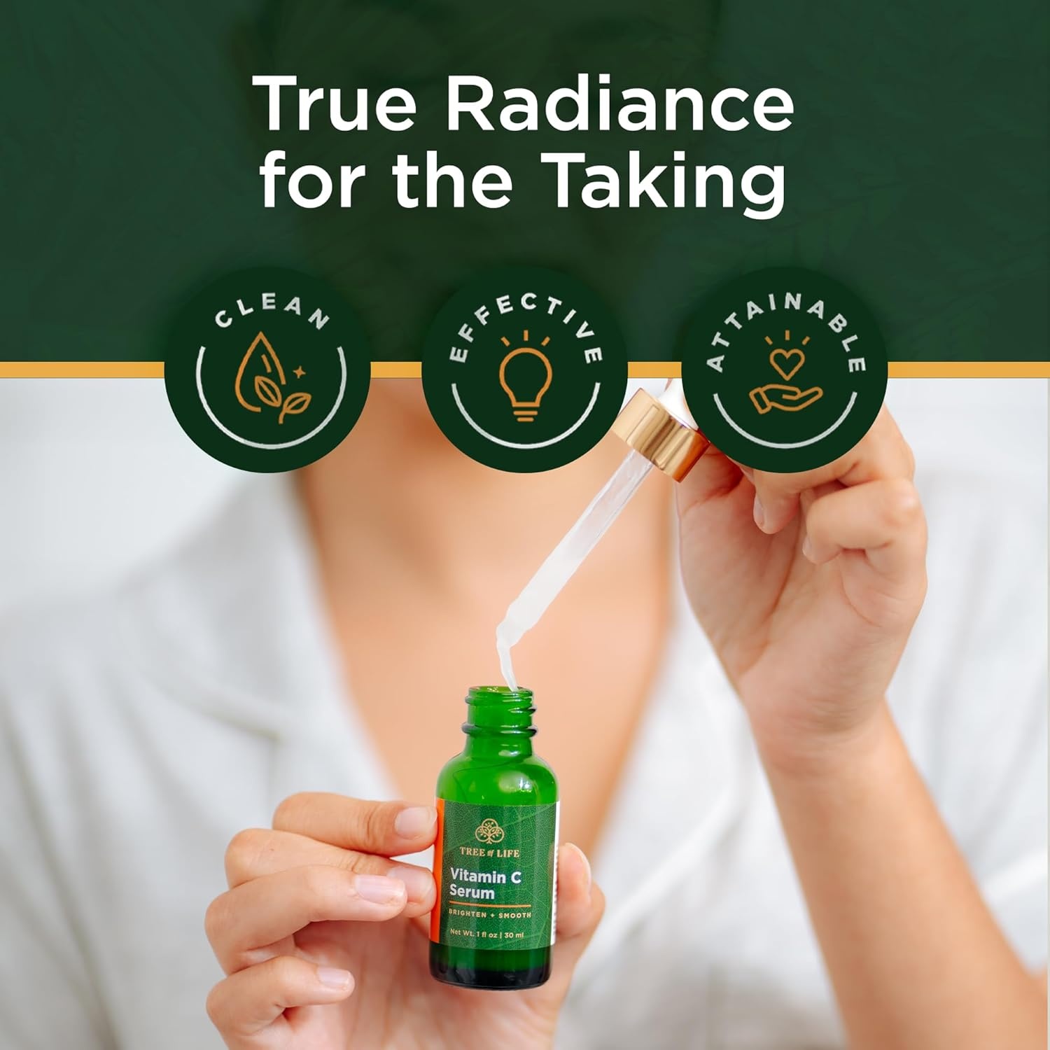 image:imageTree of Life Vitamin C Serum For Face Brightening Face Oil for Dark amp Age Spots For Dry amp Sensitive Skin with Vitamin E for Soft Smooth Glow Dermatologist Tested 1 Fl Oz01 Vitamin C