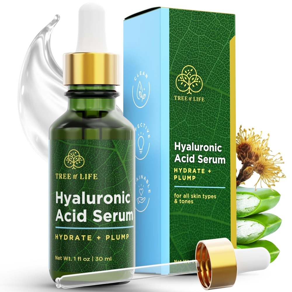 image:imageTree of Life Vitamin C Serum For Face Brightening Face Oil for Dark amp Age Spots For Dry amp Sensitive Skin with Vitamin E for Soft Smooth Glow Dermatologist Tested 1 Fl Oz02 Hyaluronic Acid