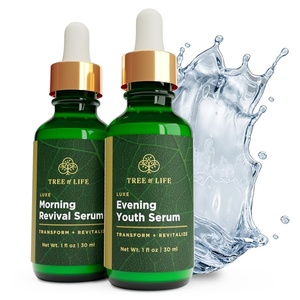 image:imageTree of Life Facial Serum for Face  Skin Care Face Serums Hydrating Skin Care Duo Serums Smooth Dry amp Sensitive Skins Luxe Morning and Evening Youth 2 x 1ozMorning  Evening