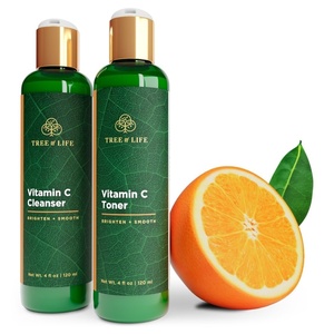 image:imageVitamin C Brightening Face Care Minimizing Pores amp Facial Cleanser for Gentle Deep Cleaning with Organic Aloe Clean DermatologistTested Skin Care Cleanser 4 Fl OzToner  Cleanser 2 X 4 Fl Oz