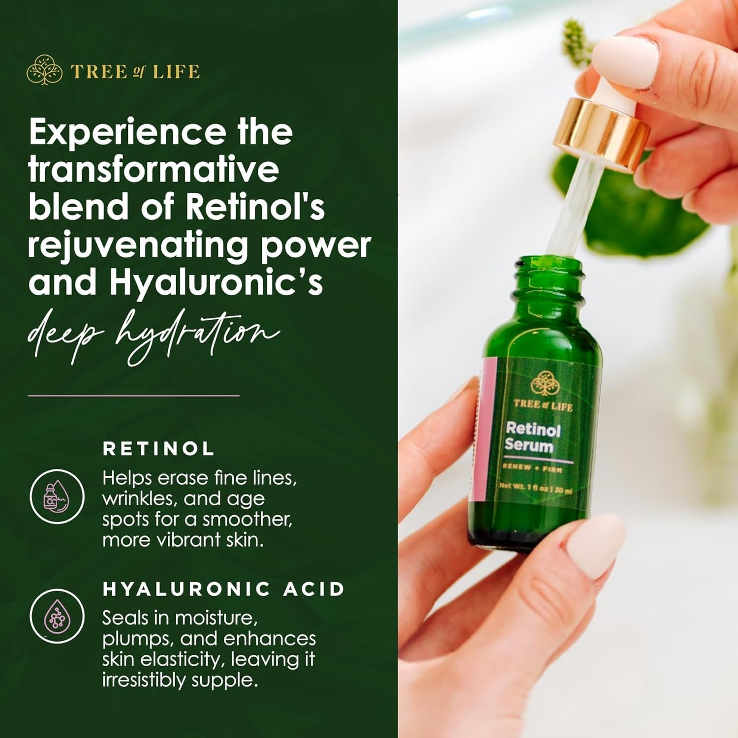 image:imageTree of Life Retinol Serum 2 Fl Oz Pack of 4