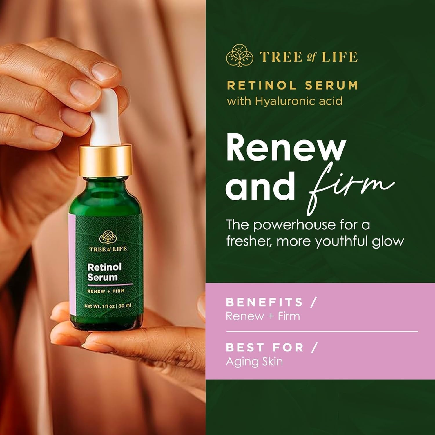 image:imageTree of Life Retinol Serum 2 Fl Oz Pack of 4